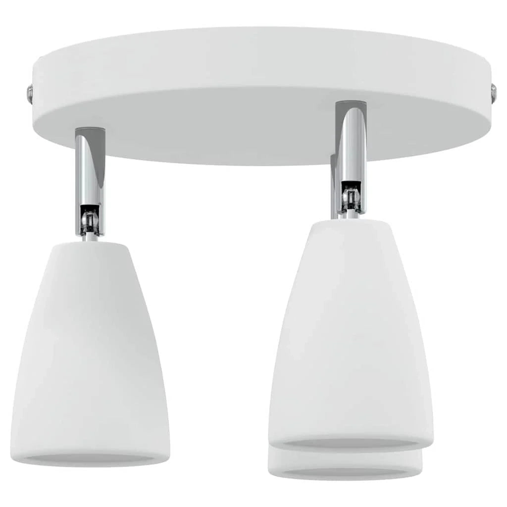 Faretto da soffitto moderno orientabile con illuminazione concentrata 19 x 19 x 14,5 cm metallo bianco 02_0058320