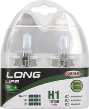 H1 Long Life Coppia di lampadine per luci auto 12V 55W P14,5s