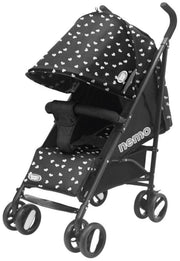 Passeggino Leggero per Bambini Pieghevole con Borsa Nemo Nero con Cuori