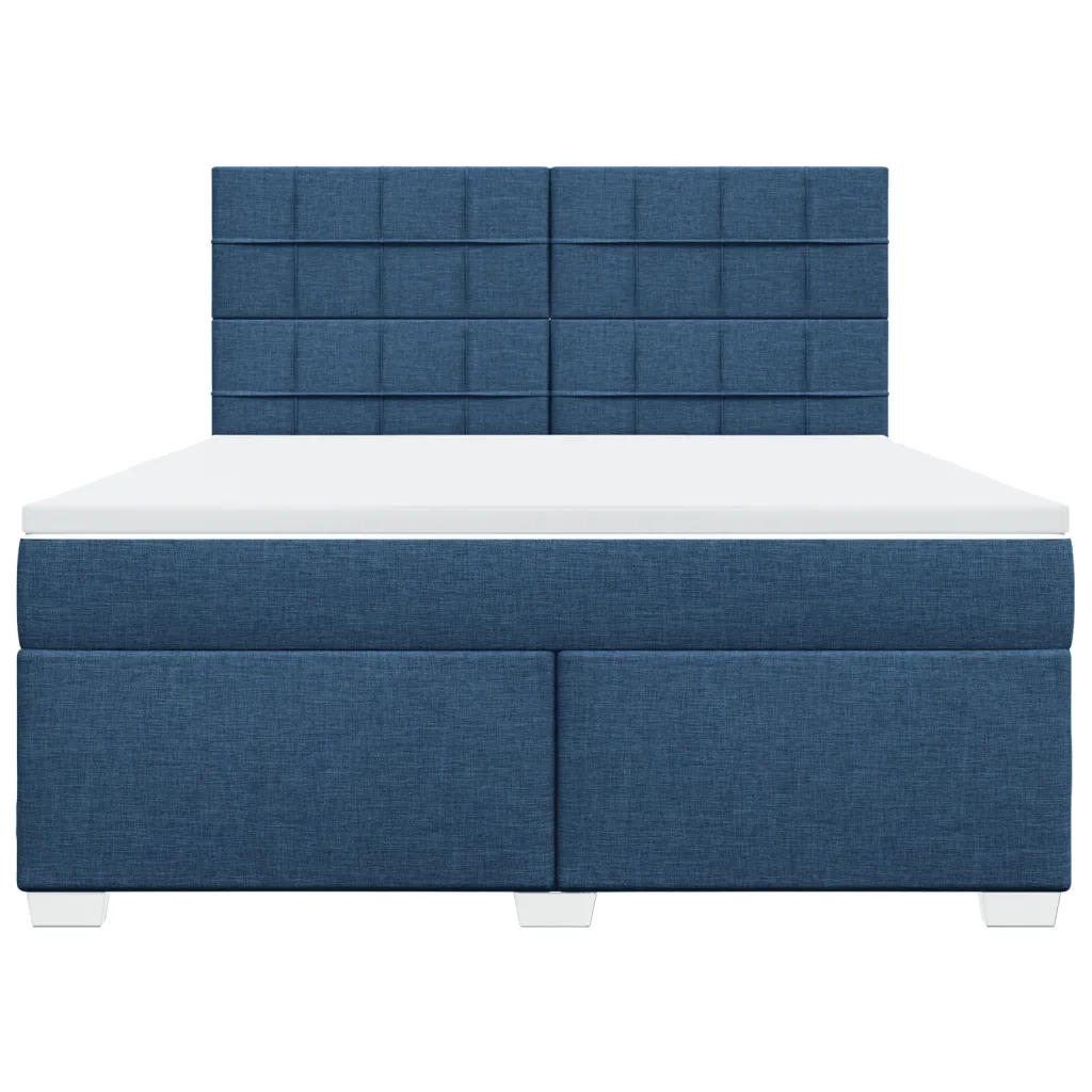 Giroletto a Molle con Materasso Blu 180x200 cm in Tessuto 3290573