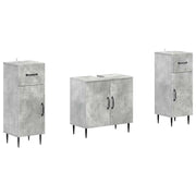 Set di Armadi da Bagno da 2 Pezzi HAARLEM Grigio Cemento 3418020