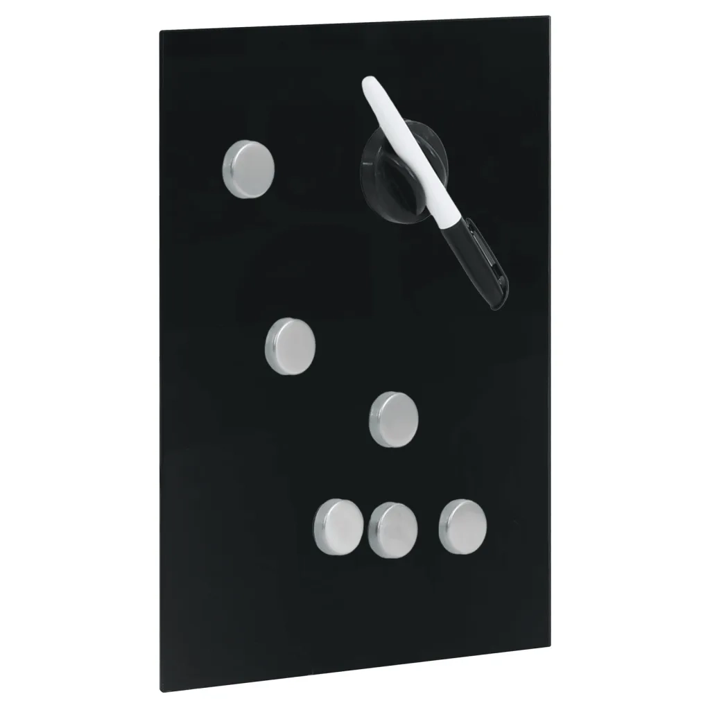 Cassetta Portachiavi con Lavagna Magnetica Nera 30x20x4 cm 322779
