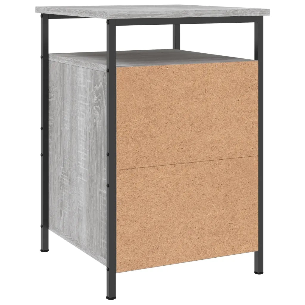 Comodini 2 pz-Set di 2 Tavolino da notte Grigio Sonoma 40x42x60 cm in Legno Multistrato 737298