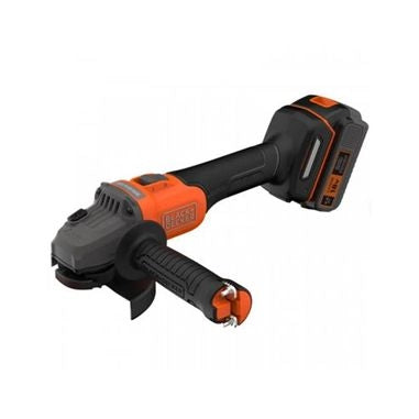 Smerigliatrice a batteria black & decker 115mm softstart bcg6l8f1s
