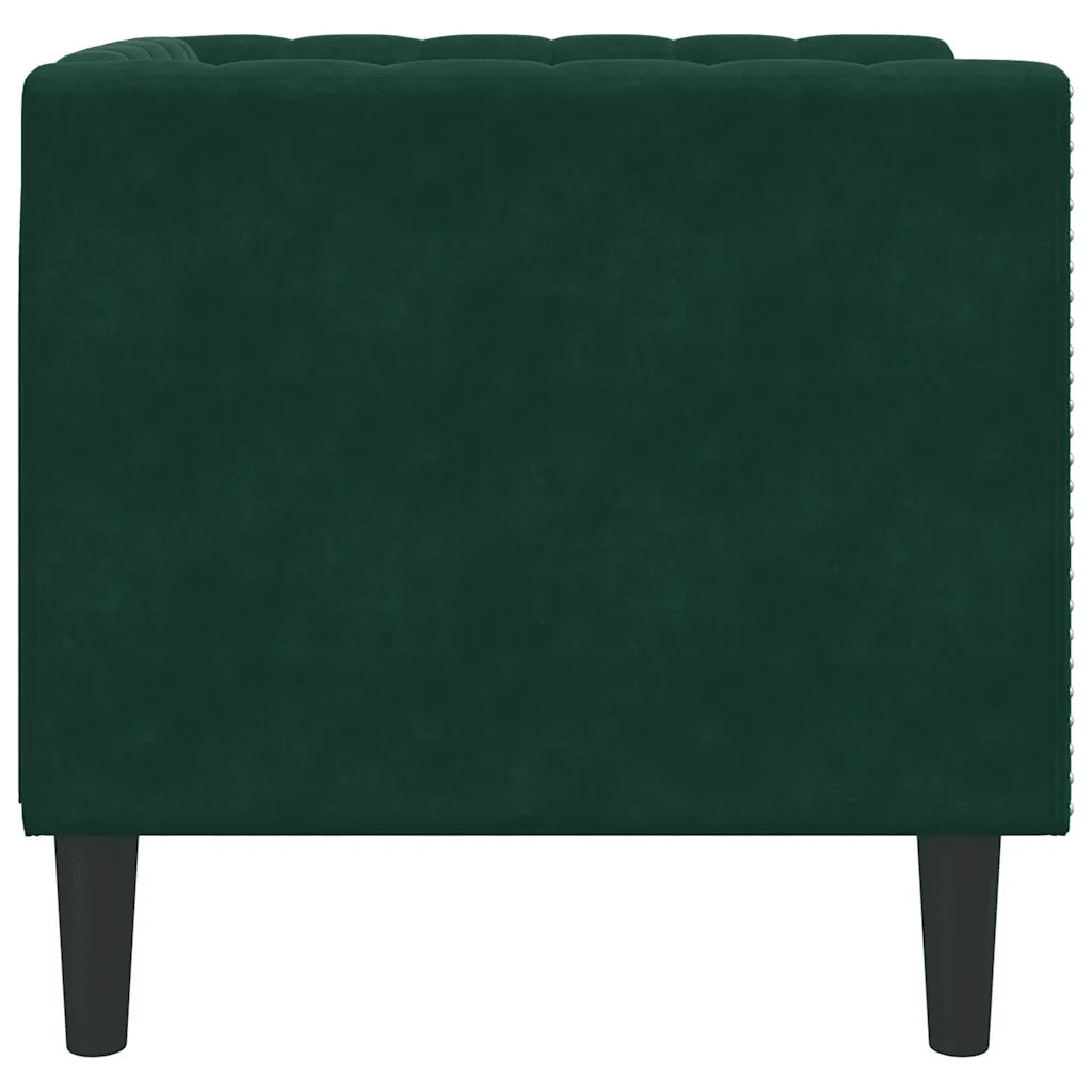 Divano Sedia-Poltrona Chesterfield Grigio Scuro in Velluto 974558