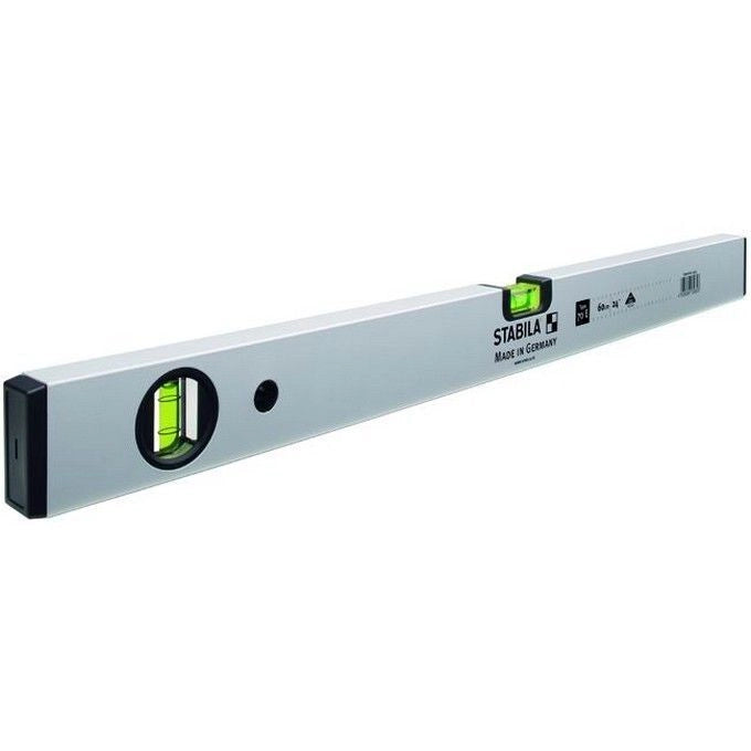 Stabila 5914006 70E Livella a Bolla 600 mm 2 Bolle Precisione 0.5 mm-m Alluminio Anodizzato colore Argento