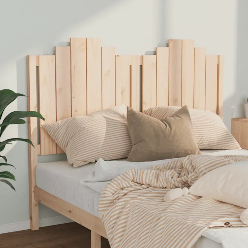 Testiera per Letto 146x4x100 cm in Legno Massello di Pino 818470