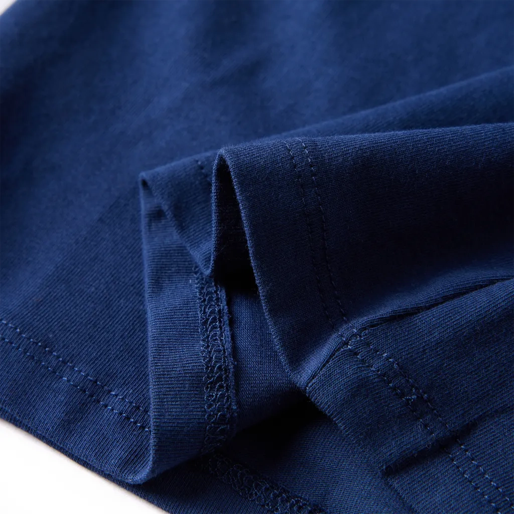 Maglietta da Bambina a Maniche Lunghe Blu Marino 104