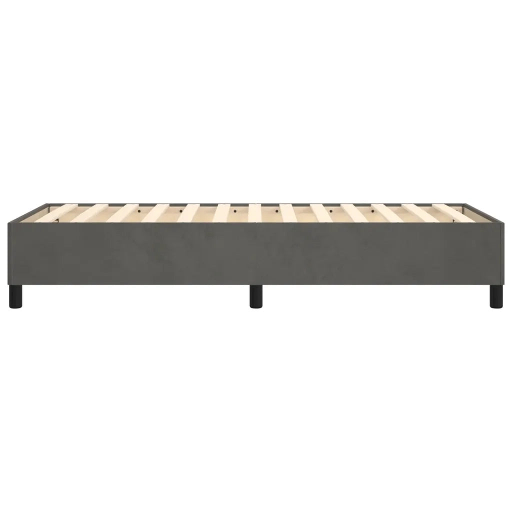 Struttura Letto a Rete a Molle Grigio Scuro 100x200 cm Velluto 3121103