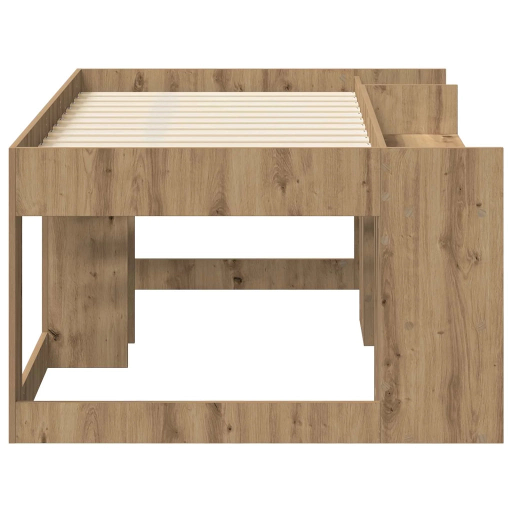 Telaio del letto con storage Rovere Artigianale 80 x 160 cm