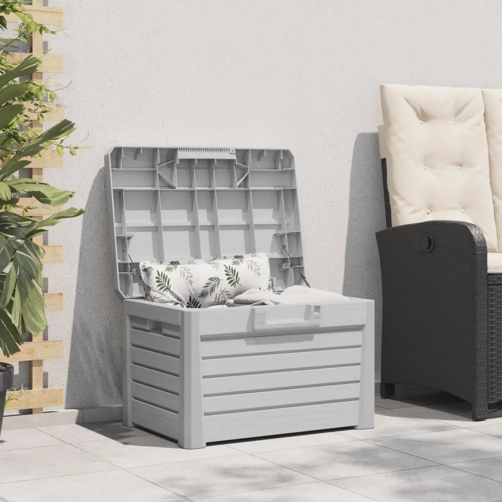 Contenitore Cuscini Grigio 73x50,5x46,5 cm in Polipropilene