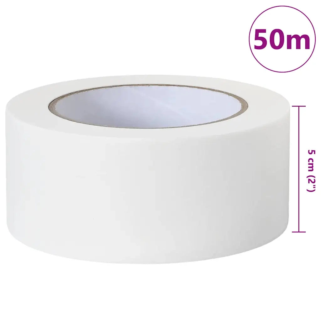 Nastri Adesivi per Pittori 12 pcs Bianco 50mm x 50m Carta