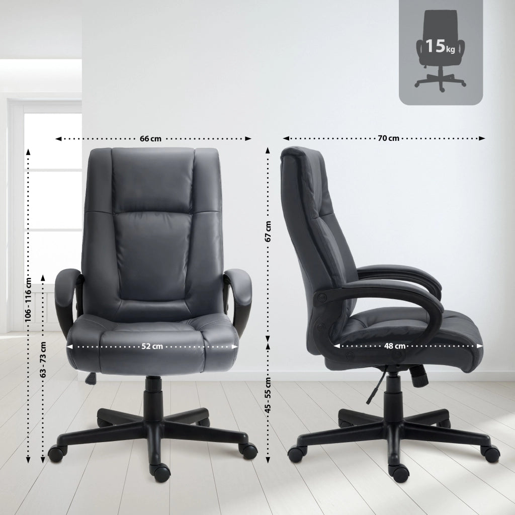Sedia da ufficio XL Sparta in ecopelle 3