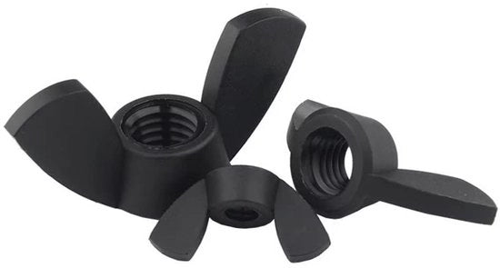Elemento di fissaggio a molla M12 in plastica - 5 pezzi - da serraggio manuale - mozzo di fissaggio