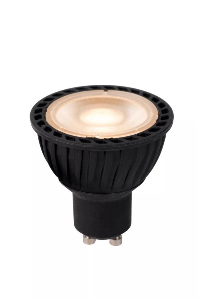 Lampadina LED GU10 5W 2700K crepuscolare nera Lucide