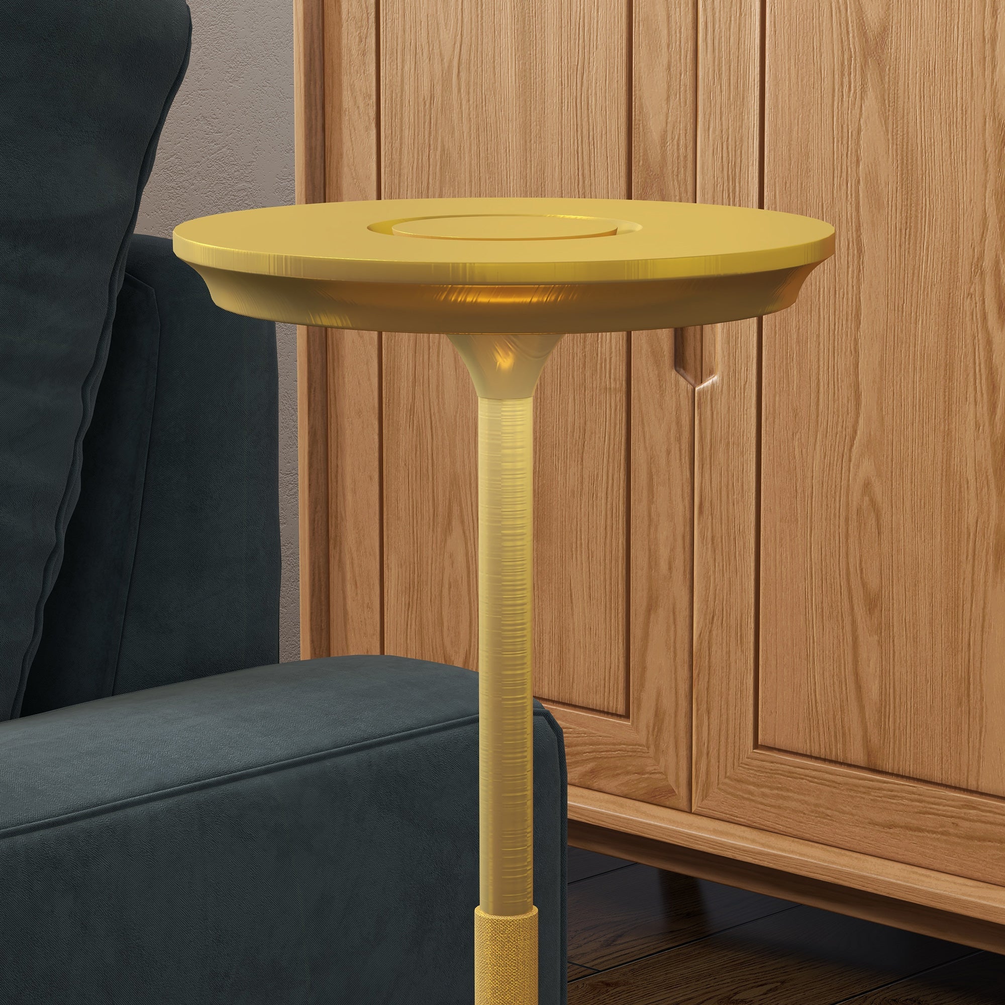 Lampada da Tavolo a LED Senza Filo Touch Ø13x28,5 cm Batteria Ricaricabile Oro