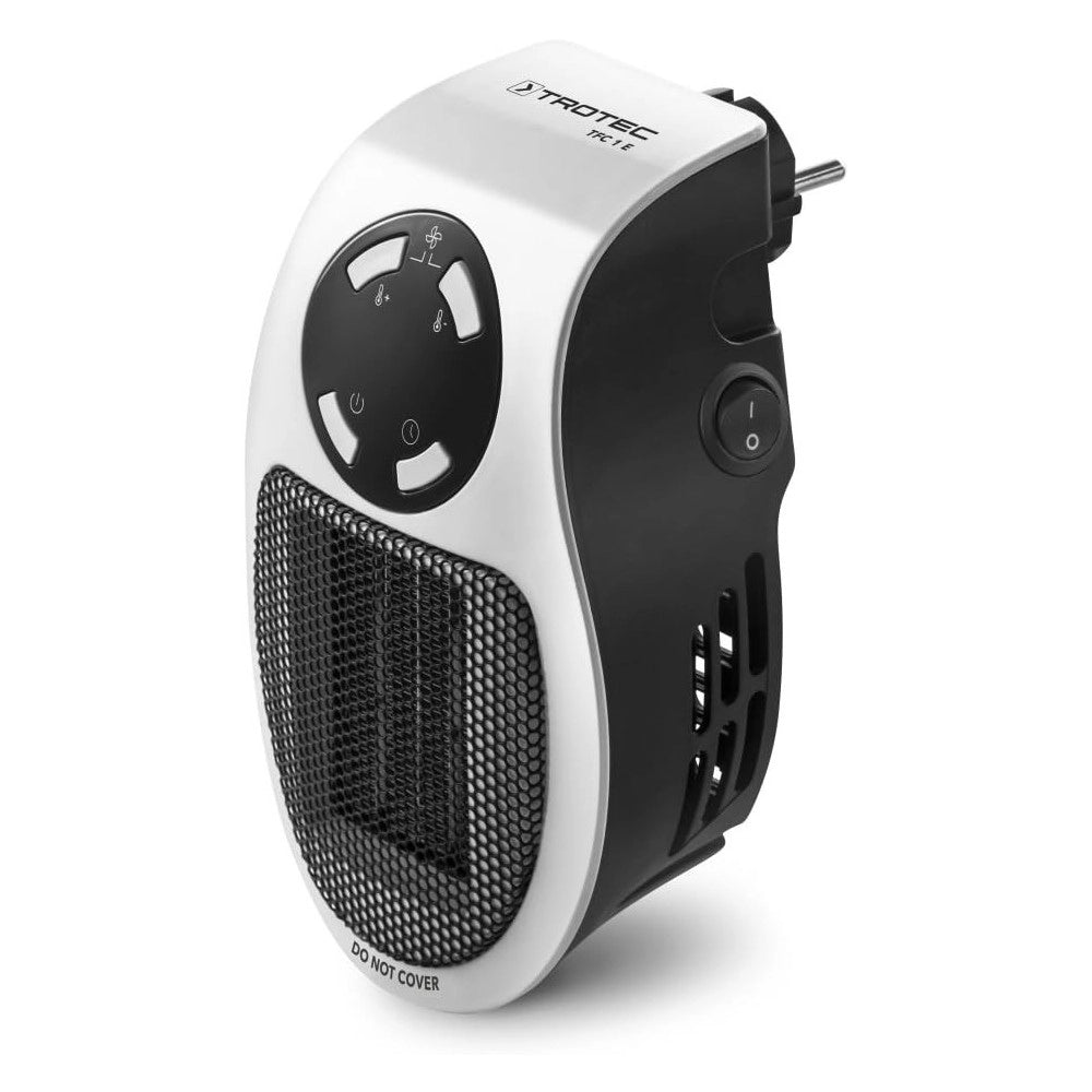 Trade Shop - Mini Stufa Elettrica A Muro Parete Display Digitale Handy Termo Riscalda 500 W -