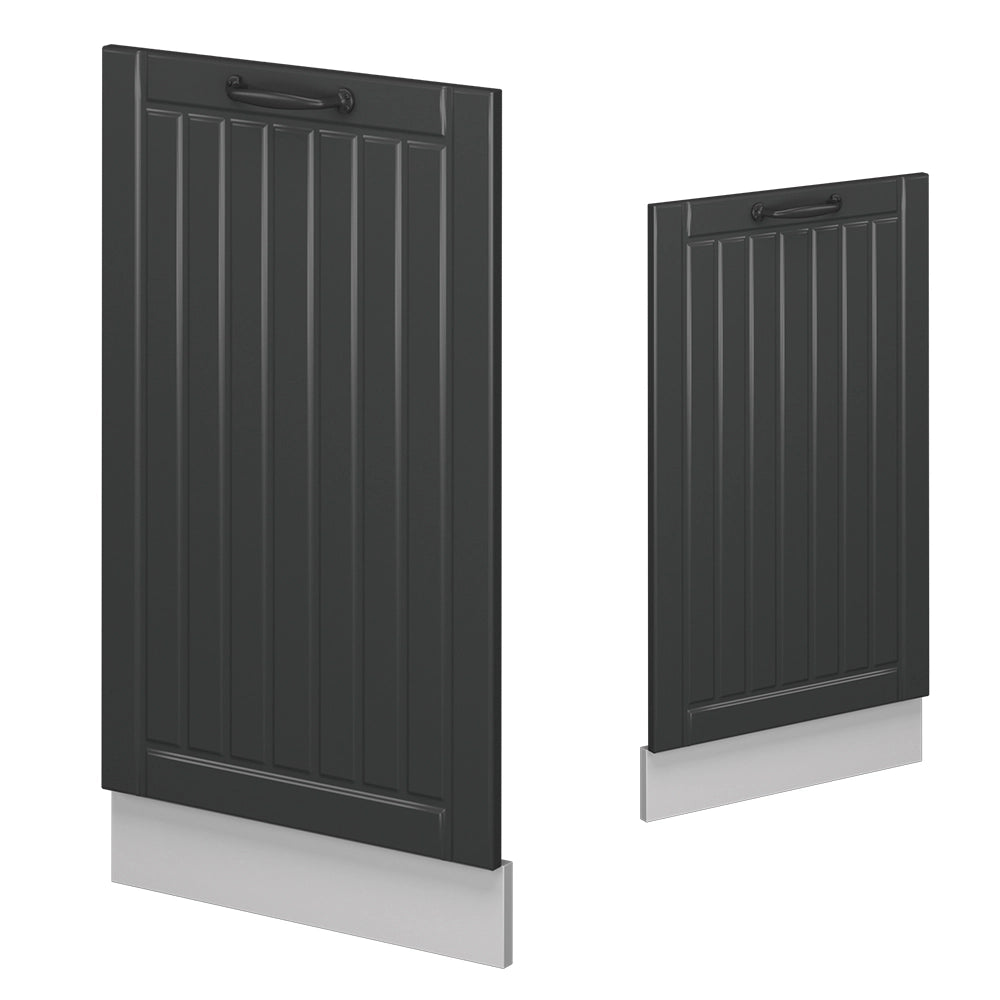 Vicco Pannello frontale della lavastoviglie Antracite casa di campagna 45 cm , PL Rovere