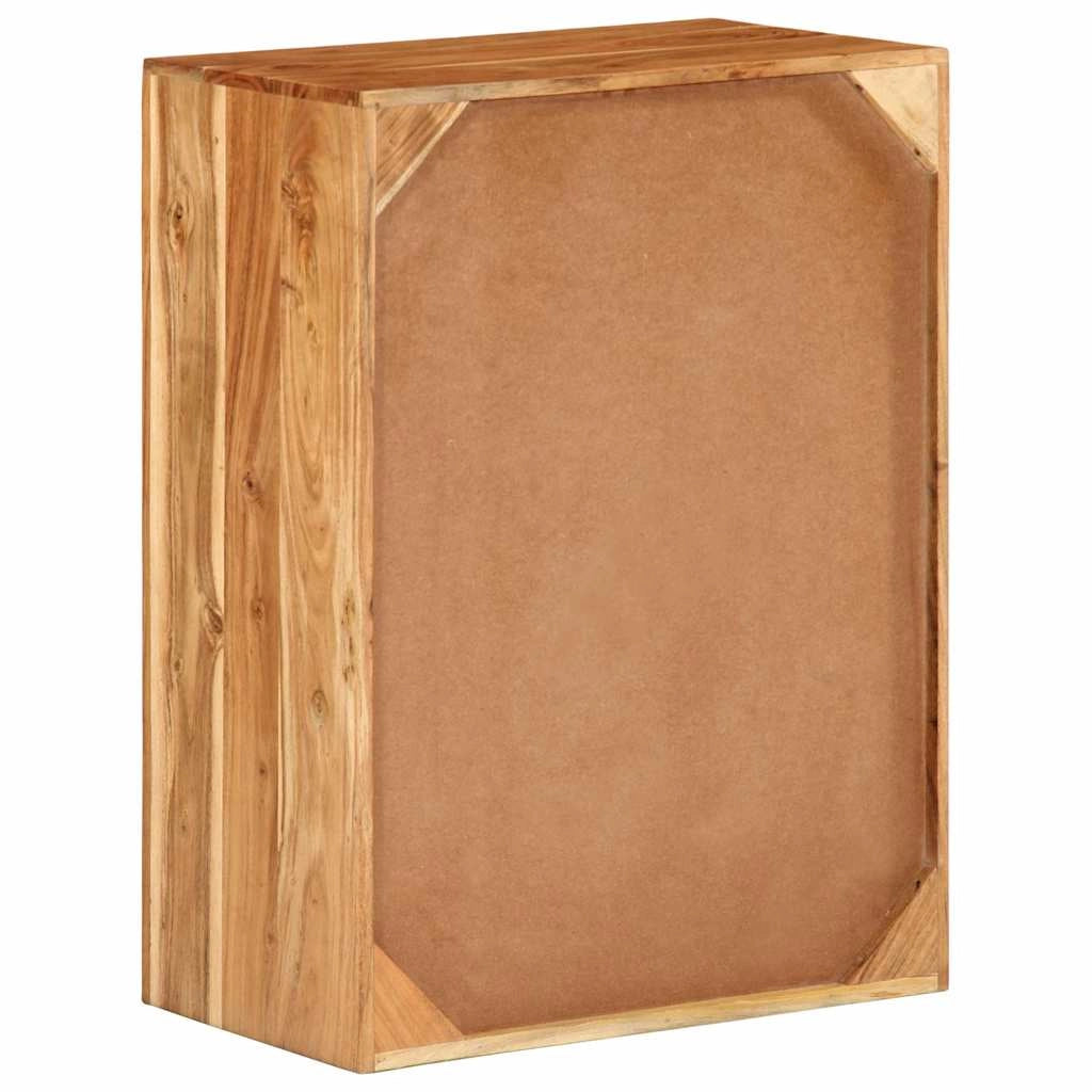 Cassettiera 55 x 33 x 75 cm ampio spazio di archiviazione design contemporaneo ingresso legno massello di acacia marrone miele 02_0056676
