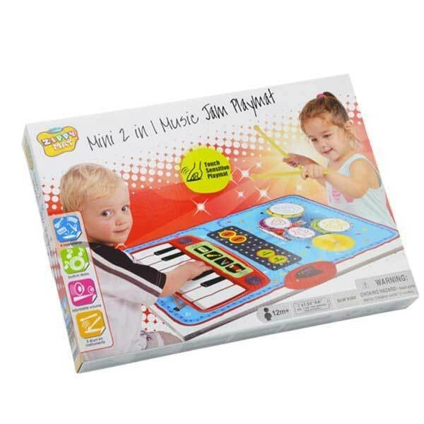Tappeto Musicale Da Pavimento O Tavolo 70x45cm Music Jam 2in1 Strumenti Musicali