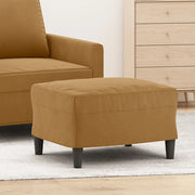 Poggiapiedi Marrone 60x50x41 cm in Velluto 349300