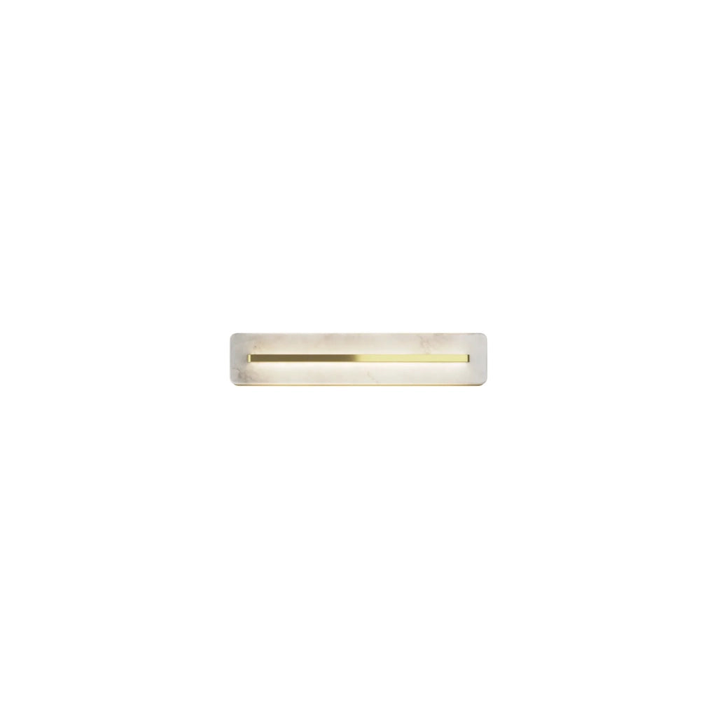 Maytoni Applique moderna Albatre 1 luce LED integrato ottone metallo vetro alabastro