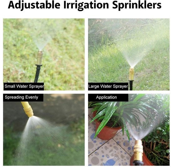 Sistema di Irrigazione Portatile - Tubo di Aspirazione Flessibile - Serra Sproseggianti - Bocca di Aspirazione in Ottone - Facile da Pulire - Materiale Duraturo - Sistema di Irrigazione per Giardino