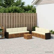 Set divani con cuscino 9 pcs Legno di Acacia Massello 3384181