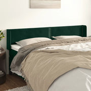 Testiera ad Orecchio Verde Scuro 183x16x78/88 cm in Velluto 3118691