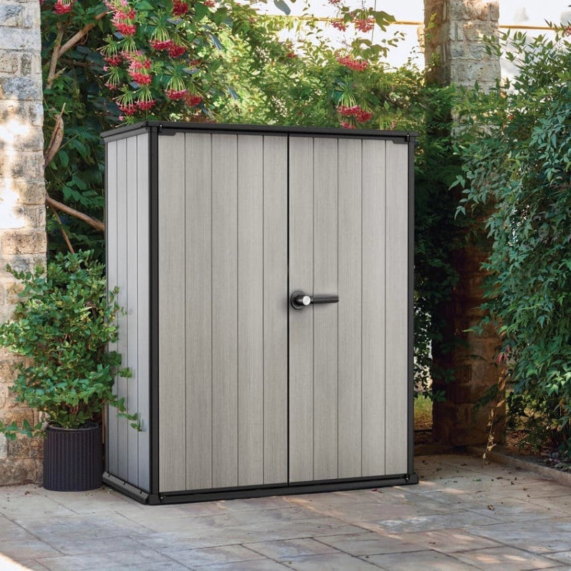 Armadio da giardino alto in resina OAKLAND BROSSIUM â€“ 1400L