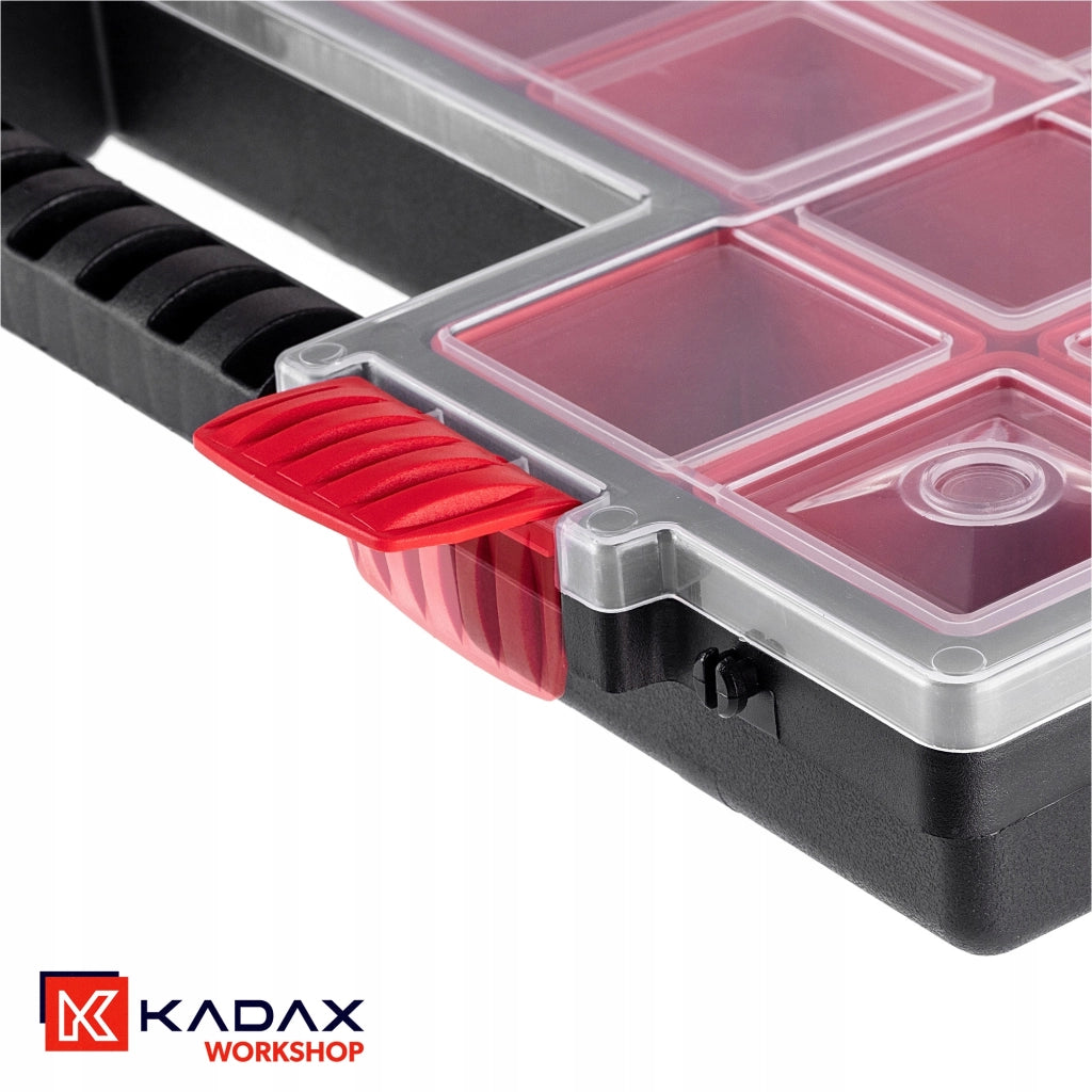 Set di 12 contenitori organizer per officina KADAX con 21 cassetti, ideali per garage.