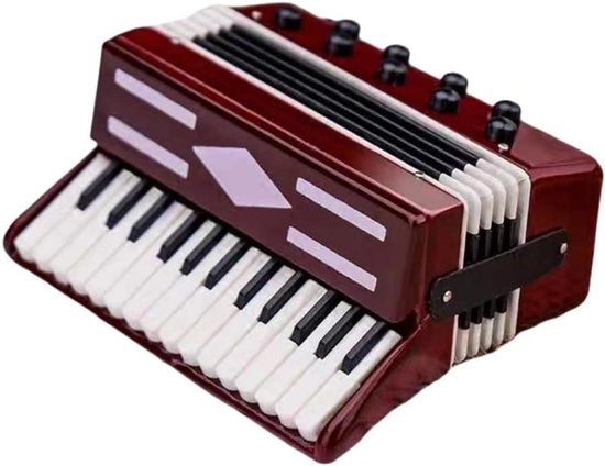 Mini Accordeon da Concerto da 6 cm con Custodia - Per Decorazione e Appassionati di Musica