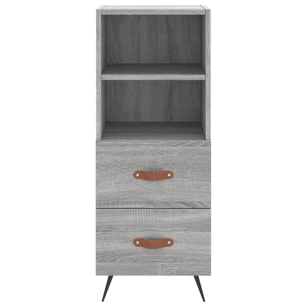Credenza Grigio Sonoma 34,5x34x180 cm in Legno Multistrato 3200239