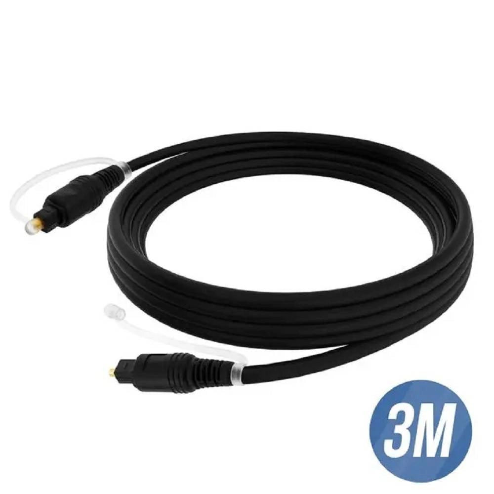 Trade Shop - Cavo Otg Ottico Toslink Segnale Audio Digitale 3 Metri Per Tv Barra Audio Fo-d30 -