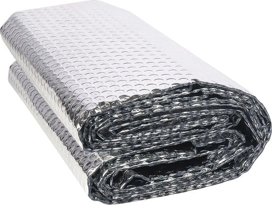 Foglia riflettente isolante per radiatore, pavimento e parete - Isolazione energetica per tetto 60 cm x 3 m