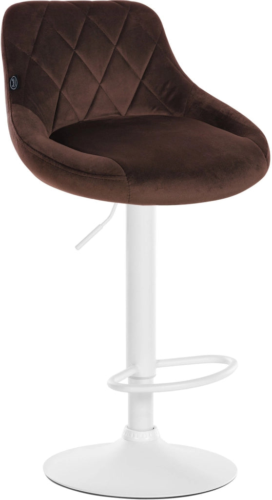 2er Set Barhocker Lazio Samt weiЯ