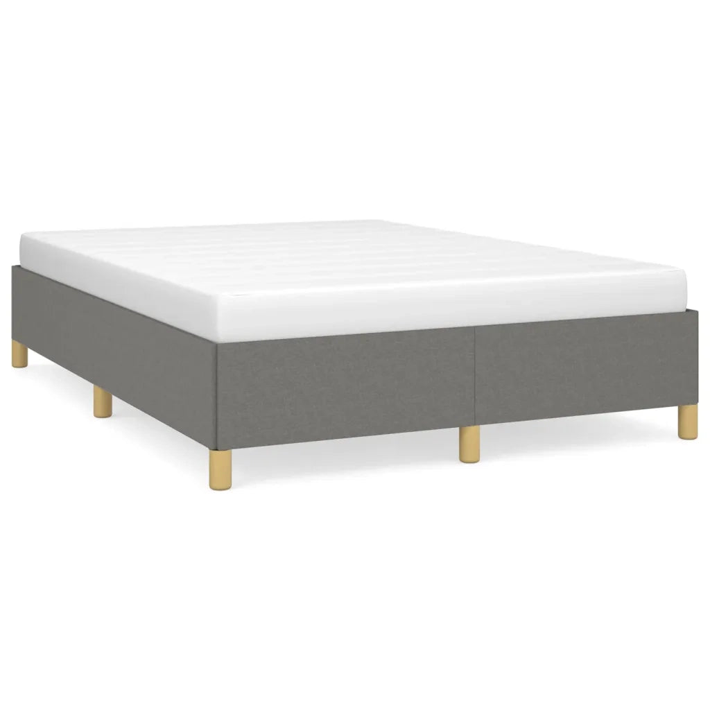 Letto matrimoniale | Letto per adulti | Giroletto senza Materasso Grigio Scuro 140x190 cm Tessuto