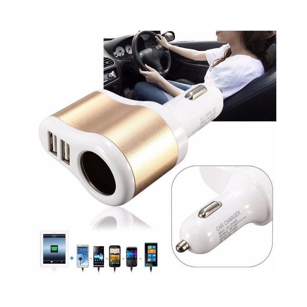 Trade Shop - Caricabatterie Carica Batteria Usb Auto Camper 12v 24v Per Tablet Smarthphone -