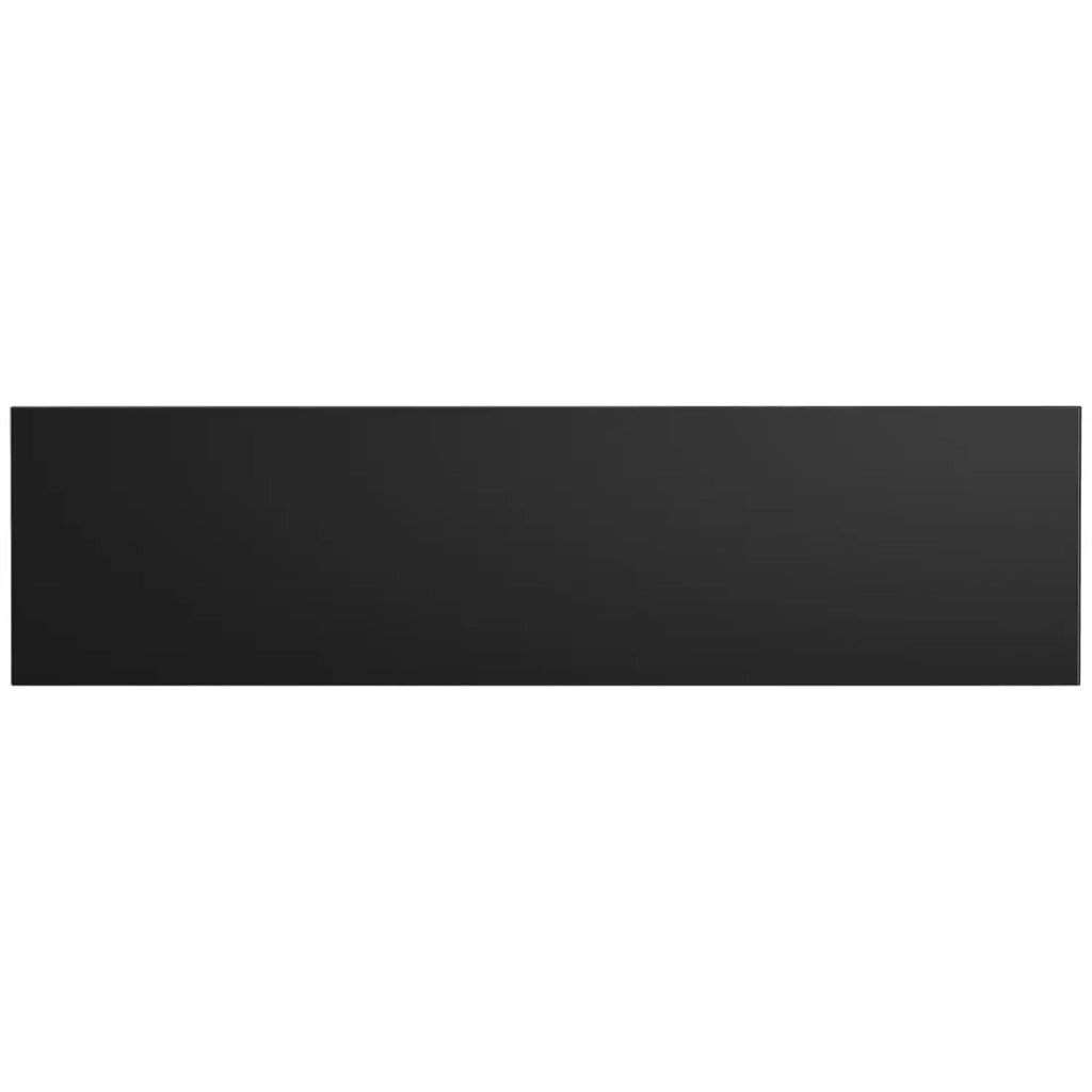 Piano lavabo VANO – L160 × P40 cm – Nero opaco – Da appoggio – Finitura design per mobile doppio