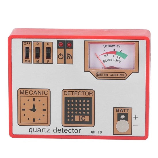 Verificatore di Orologio - 3-in-1 Funzione - Dimensioni Portatile - Misura la Batteria - Ideale per la Riparazione di Orologi - Modello Compattibile
