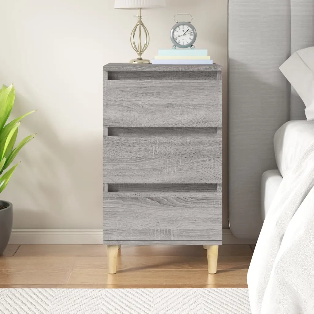 Comodino | Armadio da Notte | Mobiletto da notte Grigio Sonoma 40x35x70 cm in Legno Multistrato