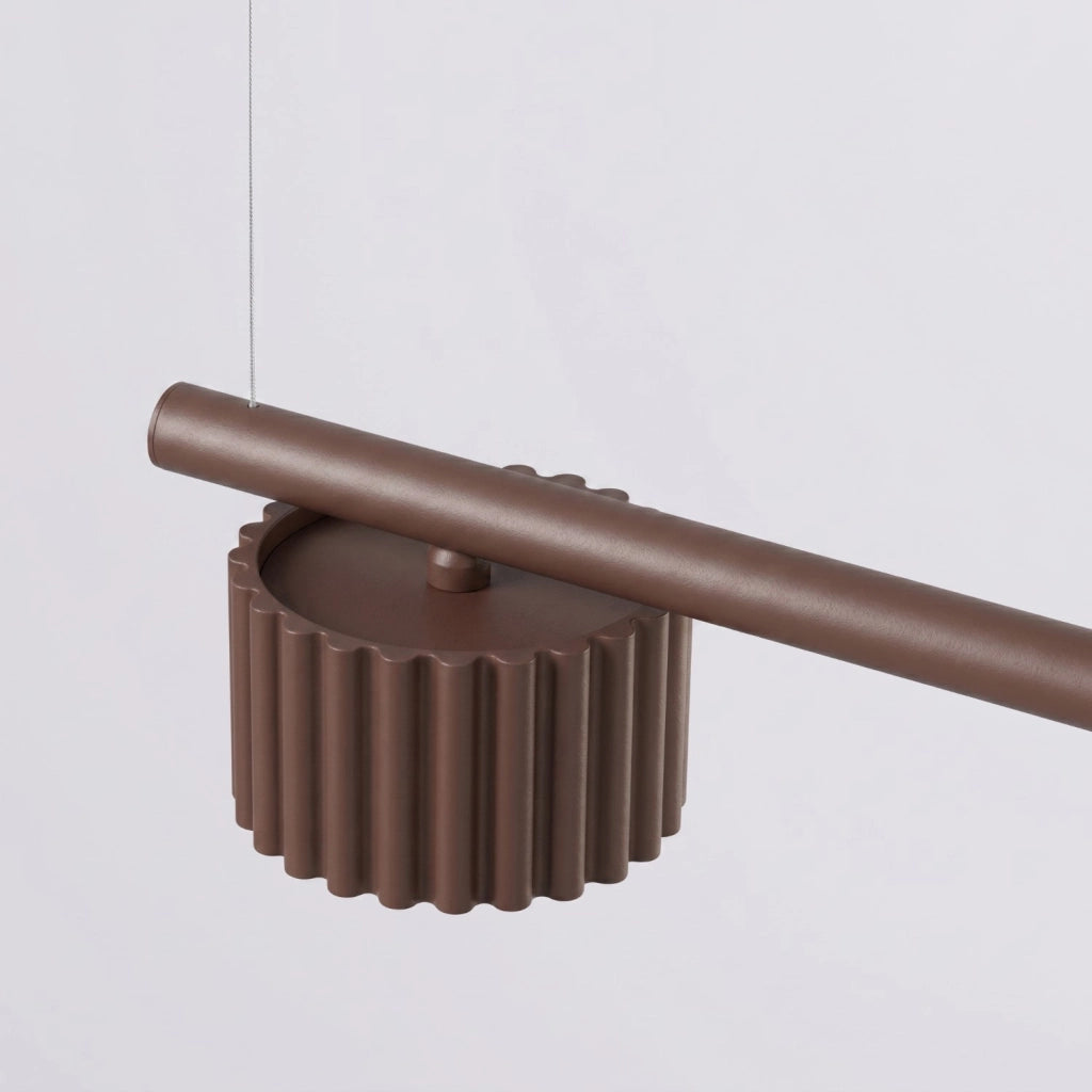 Lampadario AURA 4 marrone Gx53
