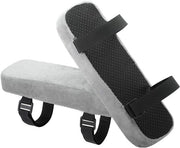 Bolster per braccio morbido in tessuto a pelo - 2 pezzi - Chiusura regolabile - Cuscino per braccioli