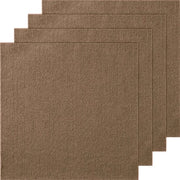Tegoli per tappeto - Autoadesivi - 45,7 x 45,7 cm - 10 Pezzi - Soffici - Per camera da letto e soggiorno - Moka