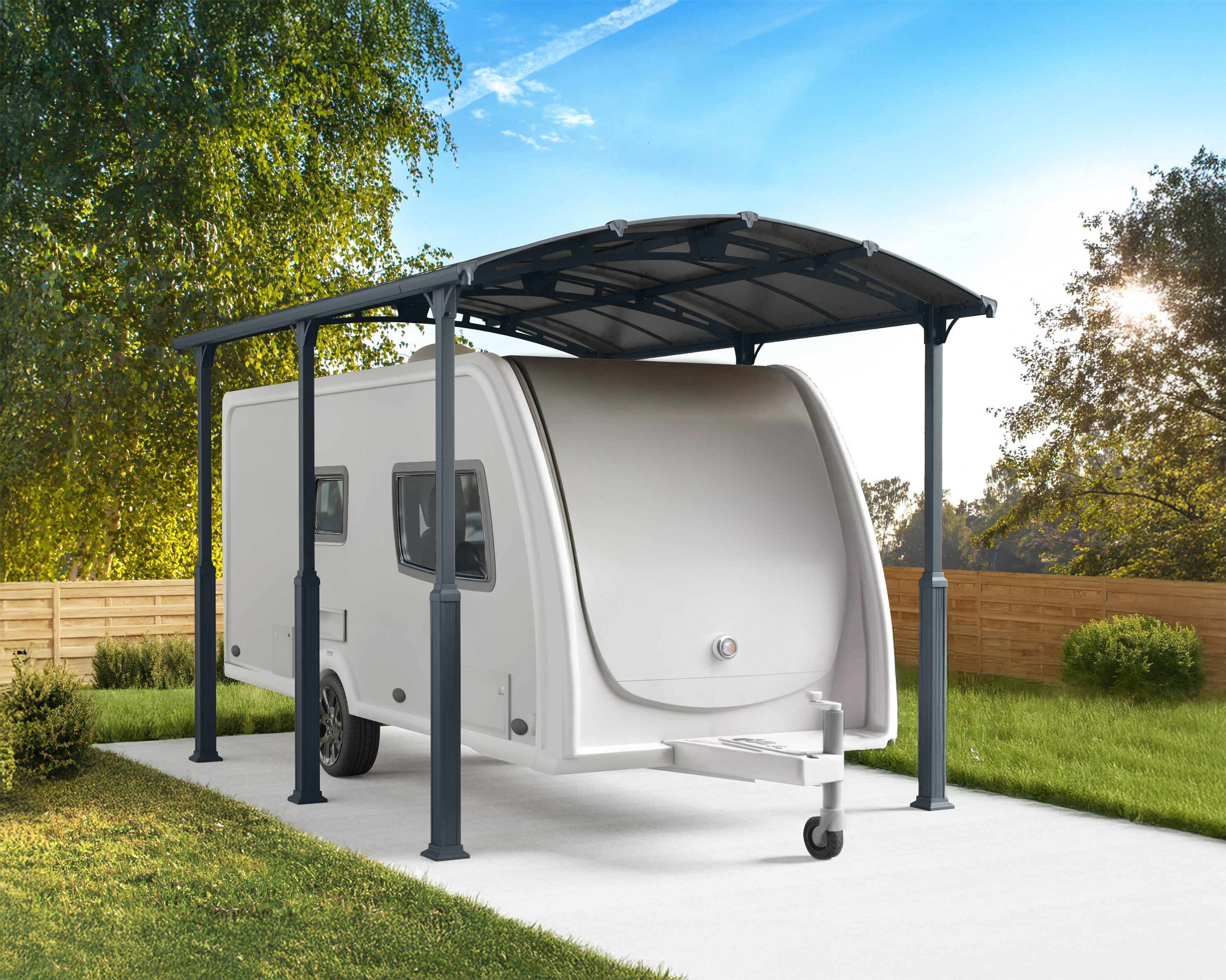 Canopia Alpine Alto RV Carport  in Alluminio 3.6 X 5 m