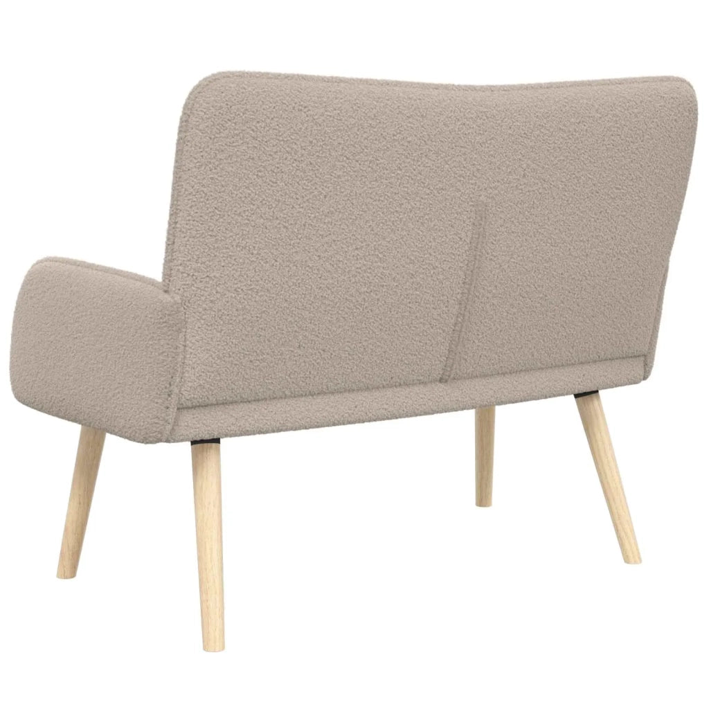 Divano a 2 Posti Grigio Chiaro 115 x 61 x 87 cm Bouclé 42028923
