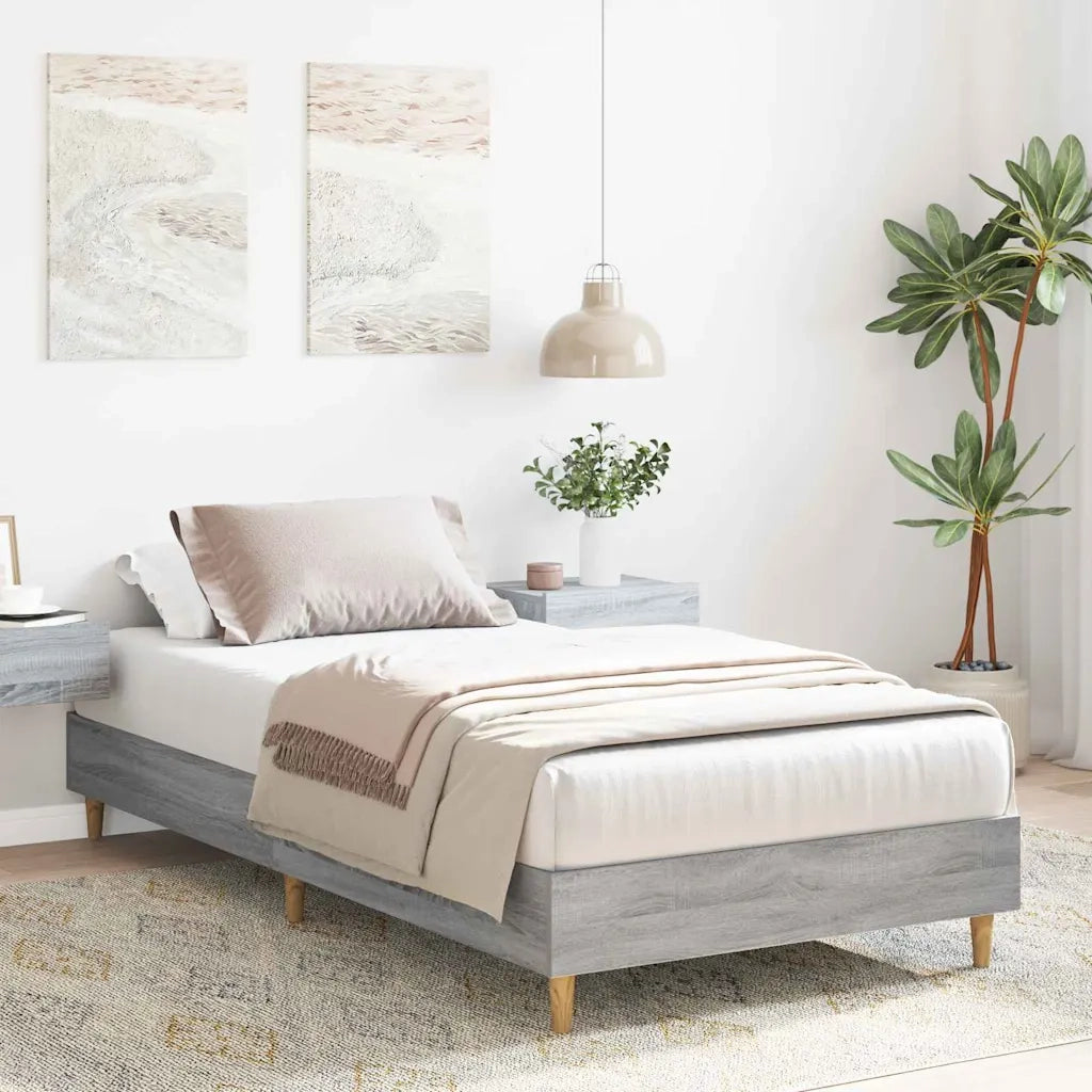 Struttura del letto Grigio Sonoma 203 x 93 x 25 cm 861053