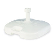 Trade Shop - Base Per Ombrellone Da Giardino Spiaggia Riempibile 14lt 44.5x44.5xh10cm Bianco 008654 -
