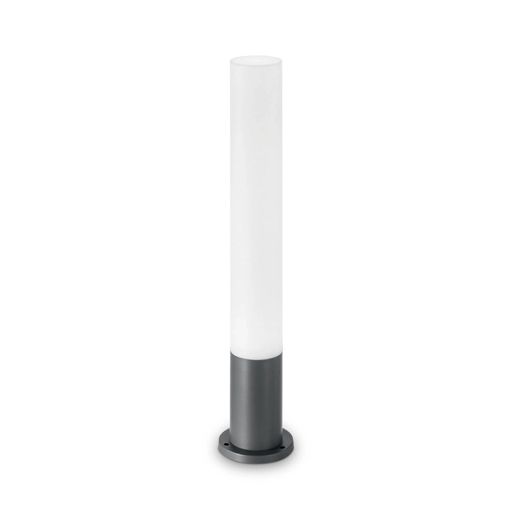 Palo Da Esterno Tondo Moderno Edo Alluminio-Materie Plastiche Antracite Gx53
