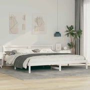 Struttura del letto Bianco 180 x 200 cm Pino massello 872810